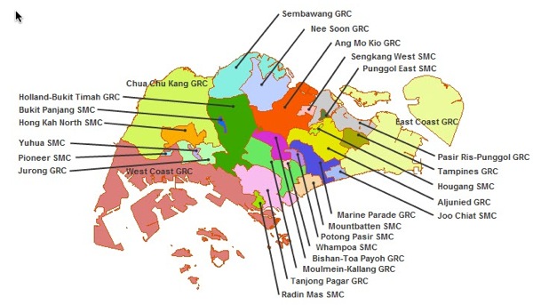 Singapore Election 2011 Boundaries