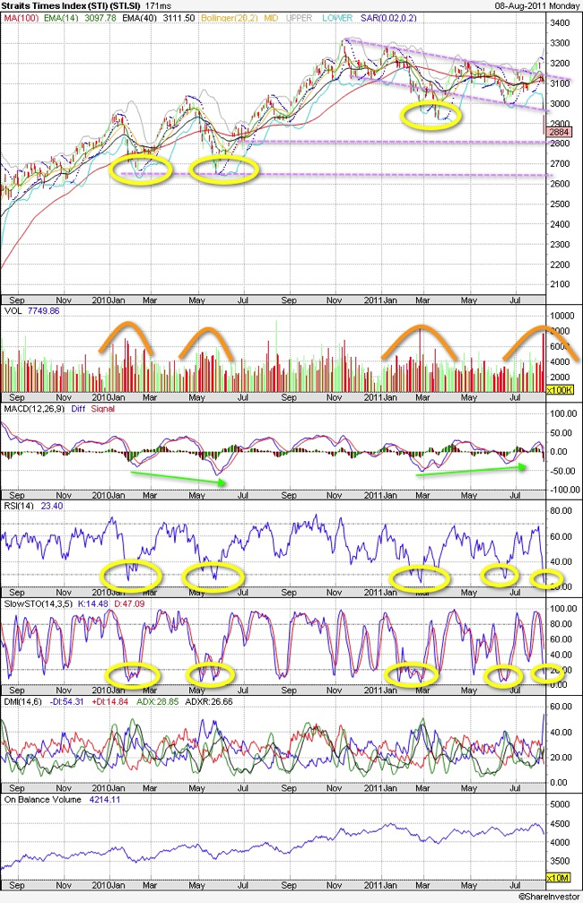 20110808 - Straits Times Technical Charts