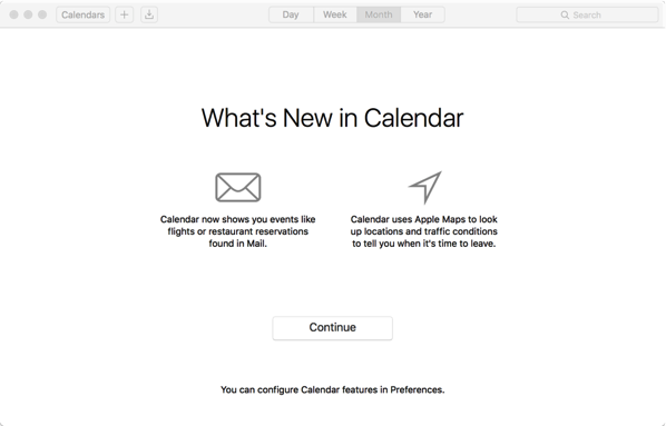 OS X El Capitan - new calendar