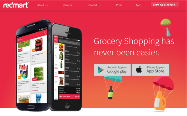 Redmart Online Grocer - Mobile Apps
