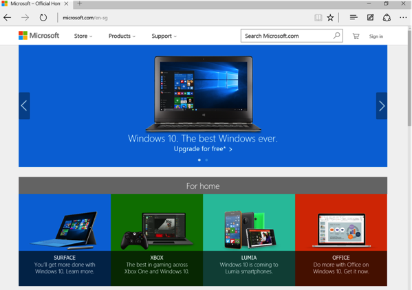 Windows 10 New Features - Edge Browser