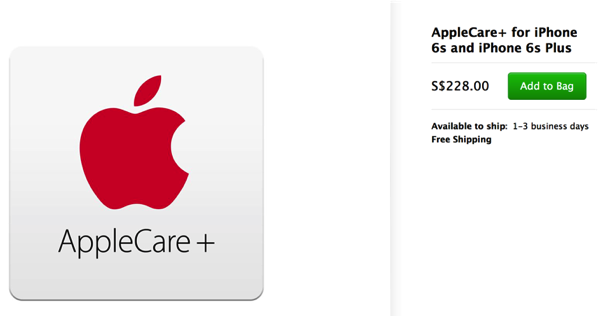 AppleCare+ - iPhone 6S - cost