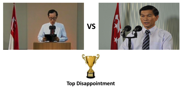 Singapore GE2015 -Top Disappointment