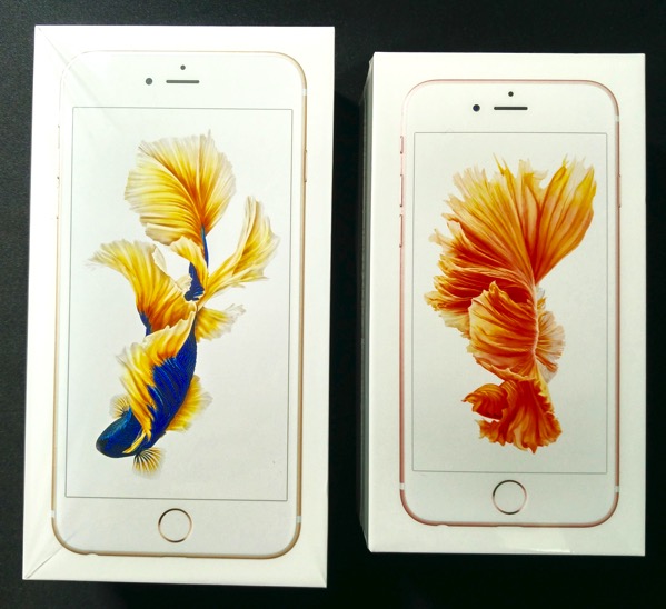 iPhone 6s vs iPhone 6S Plus - box packaging