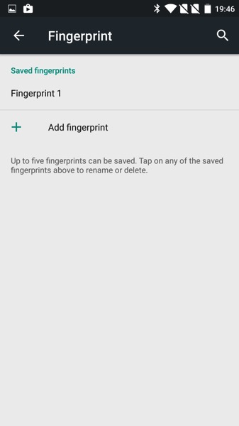 OnePlus Two - Oxygen 2.1 - Setup fingerprint scans 3