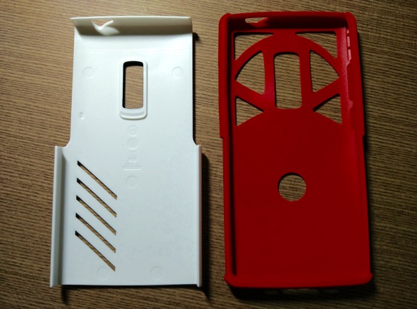 OtterBox for OnePlus 2 - Red - Setup - 2 layers separated
