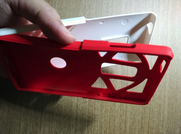 OtterBox for OnePlus 2 - Red - Setup - 2 layers separation