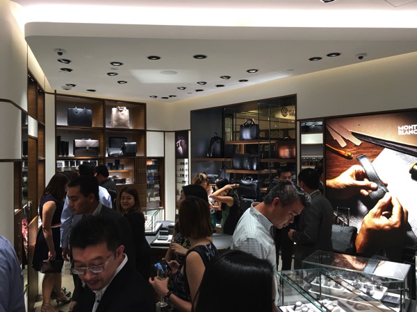 SG Montblanc boutique launch event - leather collections