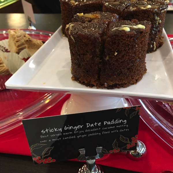 Starbucks Cheer Party - Christmas food - Sticky Ginger Date Pudding