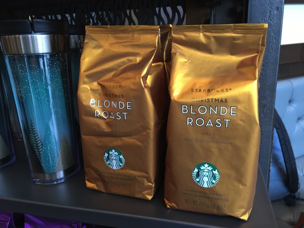 Starbucks Cheer Party - new Christmas Blonde Roast coffee grains