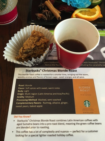 Starbucks Cheer Party - new Christmas Blonde Roast coffee