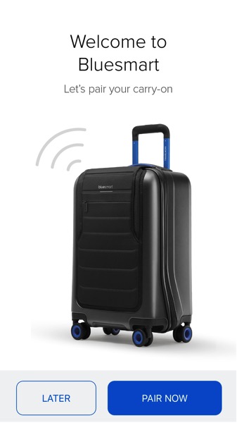 Bluesmart luggage - Pair luggage to phone