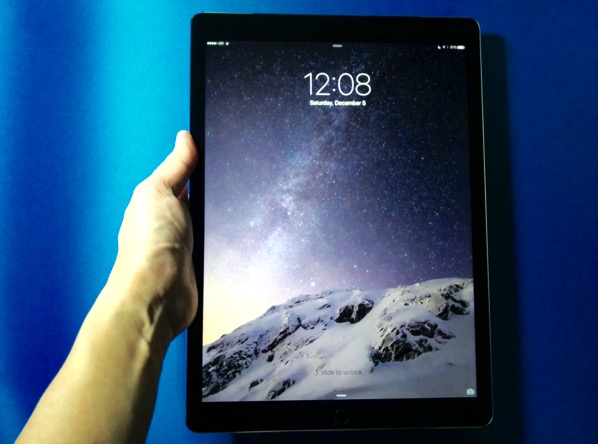 Apple iPad Pro - size on grip