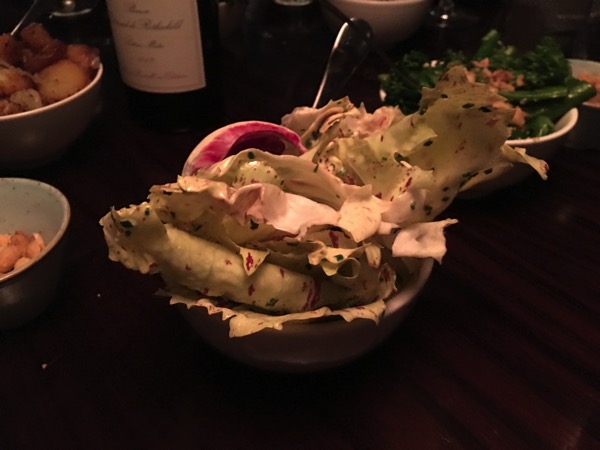 Aquashard - food review - Bitter leaves salad