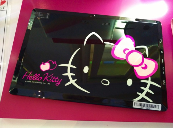 Grace 10 Light Hello Kitty Tablet PC - Pigo keyboard (back view)