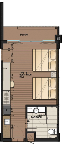 DResort - Beach Cove room layout