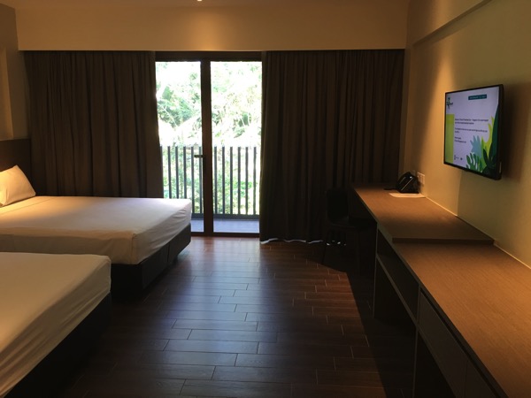 D'Resort - inside Park View room - TV area