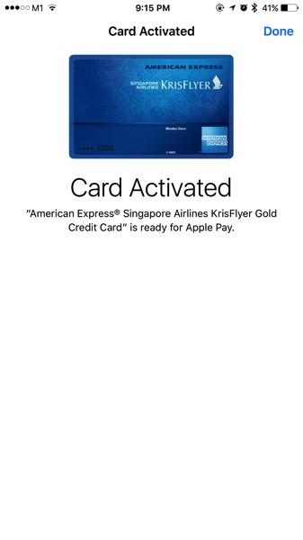 Apple Pay launched in Singapore - Add Credit Card - Step 5