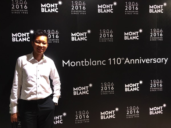 Montblanc Black and White cocktail event - pose shots