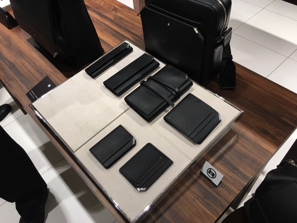 Montblanc Black and White cocktail event - wallets