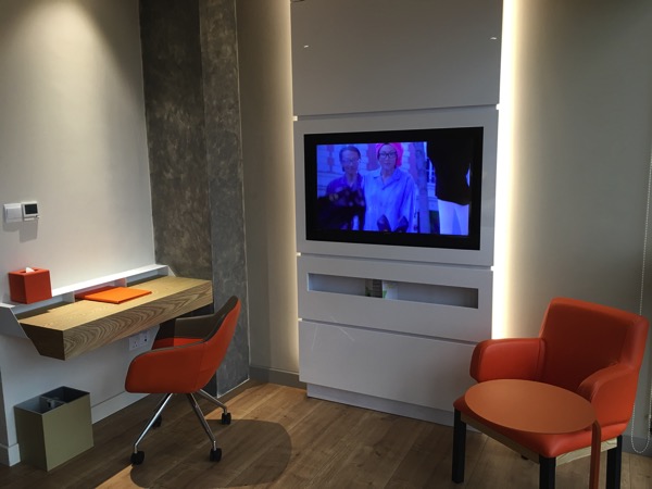 IBIS Styles Macpherson (Accor group hotel chain) - study desk area and TV