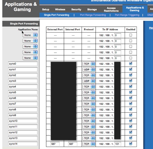 Linksys Cisco router  Port Forwarding