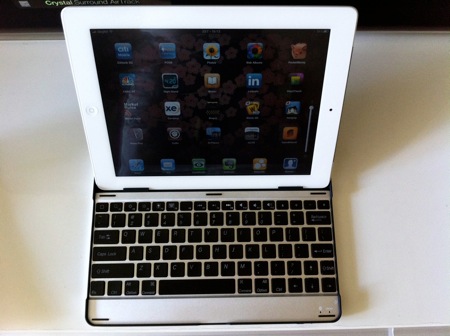 Aluminium keyboard buddy case for ipad2 4