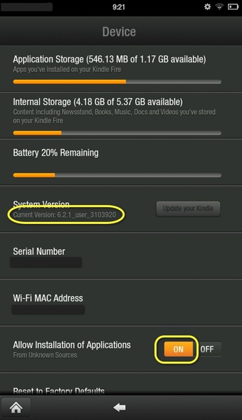 what is mac address for my kindle fire