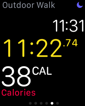 Apple Watch - test workouts - outdoor walk - measure calories