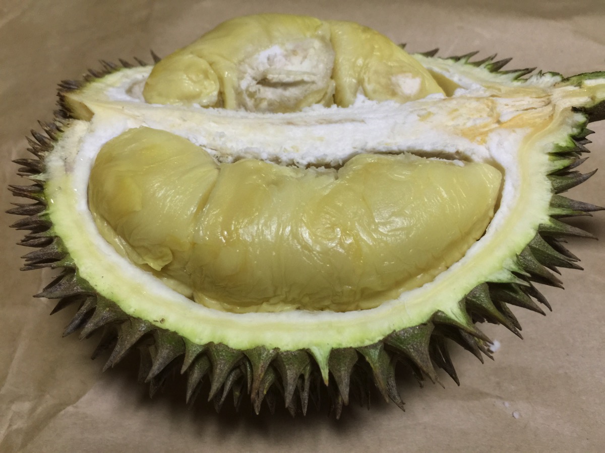 Golden Phoenix Durian - Inside fruit view - Meat