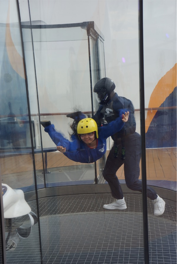 iFly - inside wind chamber