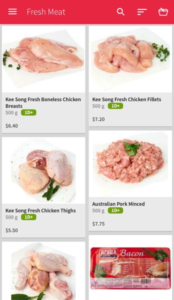 Redmart Online Grocer - Fresh Meat