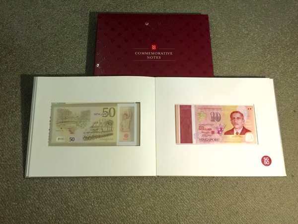 SG50 Commemorative Notes - folio (opened pg2)