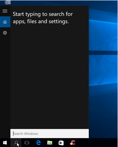 Windows 10 New Features - Cortina Search