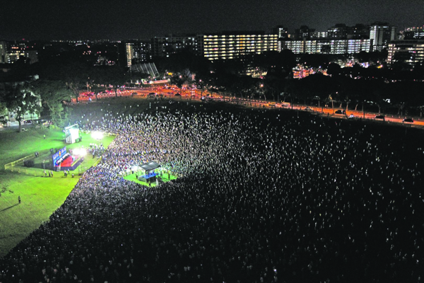 Singapore Elections 2015 - Rally at Hougang Stadium