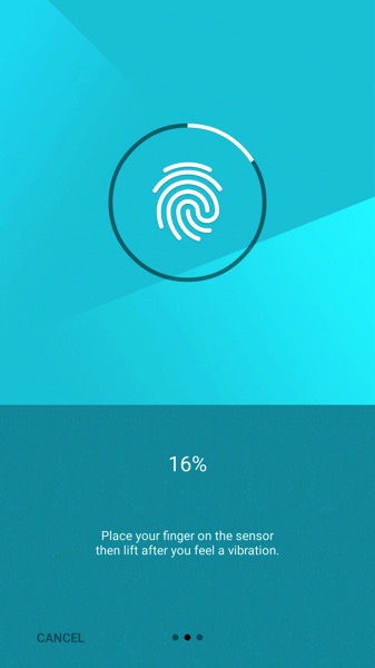 OnePlus Two - Oxygen 2.1 - Setup fingerprint scans 1