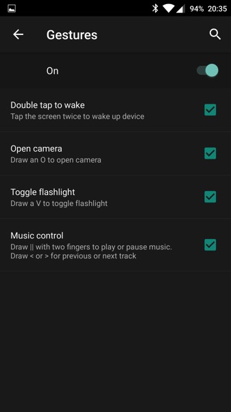 OnePlus Two - Oxygen OS2.1 - onScreen Gestures