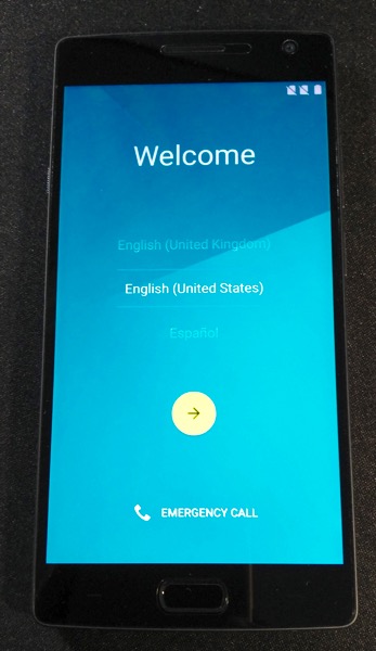 OnePlus Two - setting up