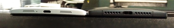 OnePlus Two vs OnePlus One - thickness bottom