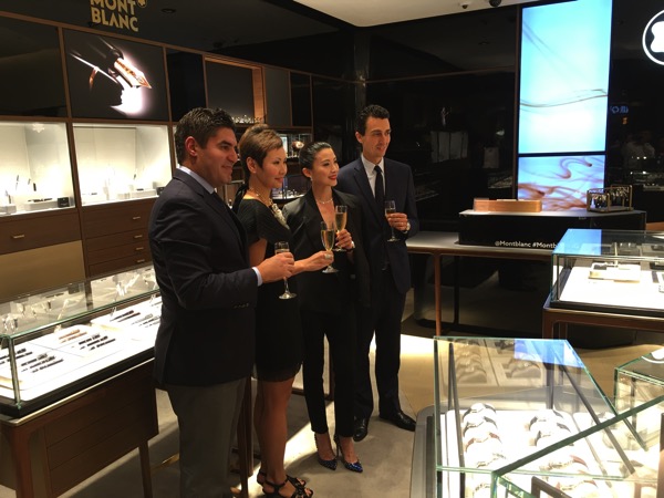 SG Montblanc boutique launch event - tour round