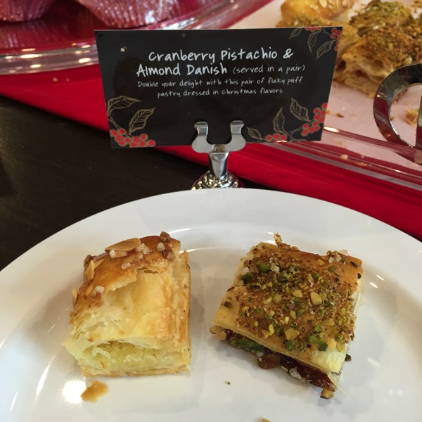 Starbucks Cheer Party - Christmas food - Cranberry Pistachio and Almond Danish