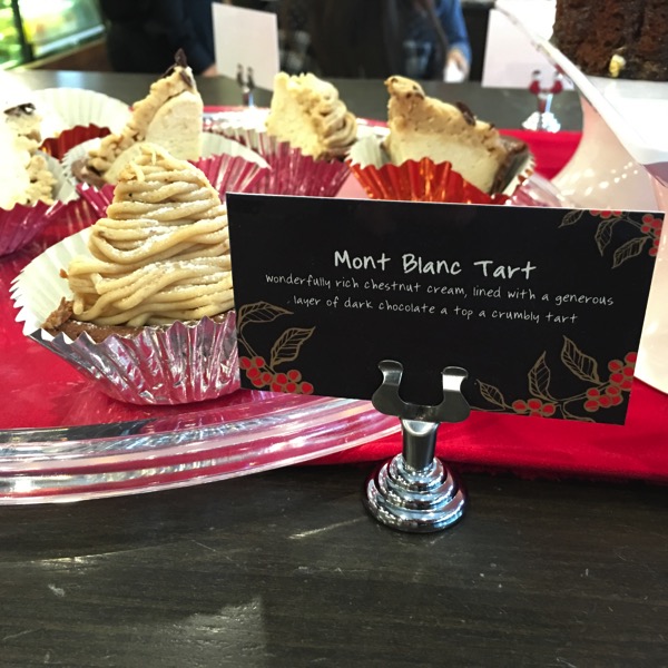 Starbucks Cheer Party - Christmas food - Mont Blanc Tart