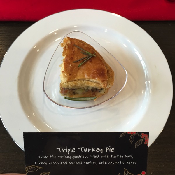 Starbucks Cheer Party - Christmas food - Triple Turkey Pie