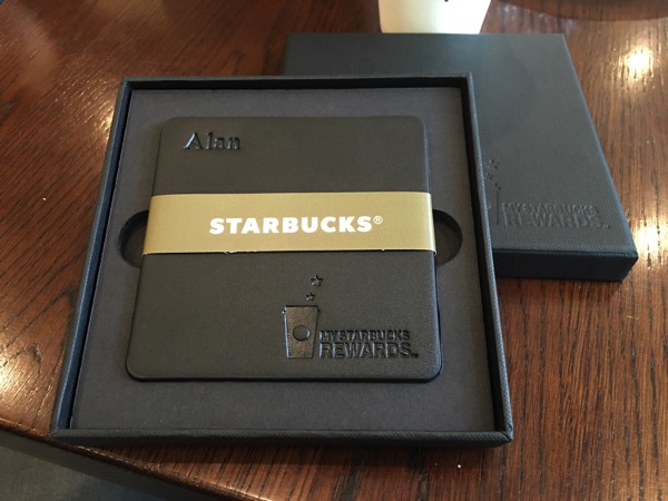 Starbucks Cheer Party - customised leather coaster