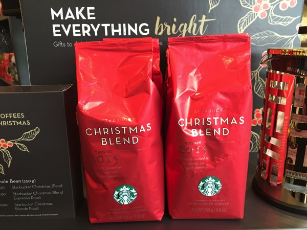 Starbucks Cheer Party - new Christmas Blend coffee grains