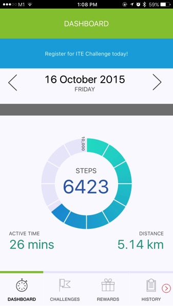 my10ktoday-NationalStepsChallenge - dashboard