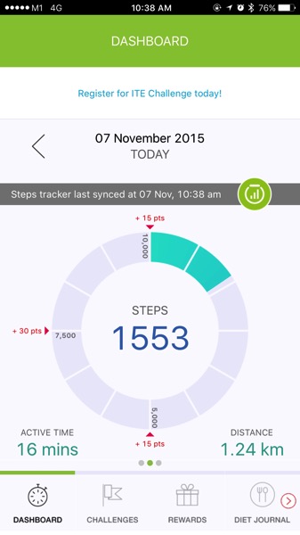 HPB National Steps Challenge - start tracking