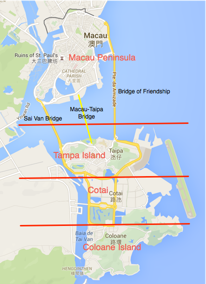 map for macau