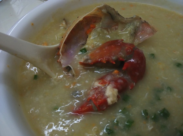 Macau Guide - Seng Cheong Restaurant - Crab Porridge 2