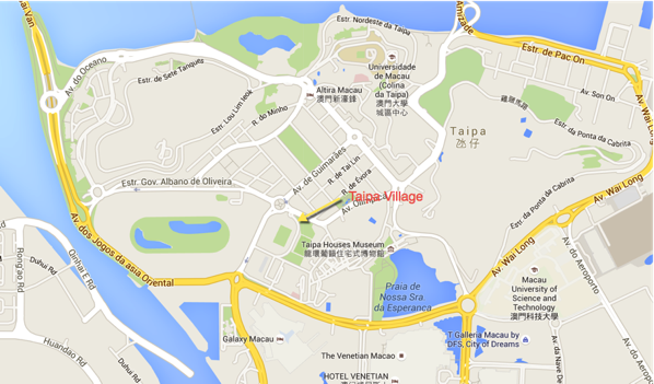 Macau Guide Taipa Village Location 